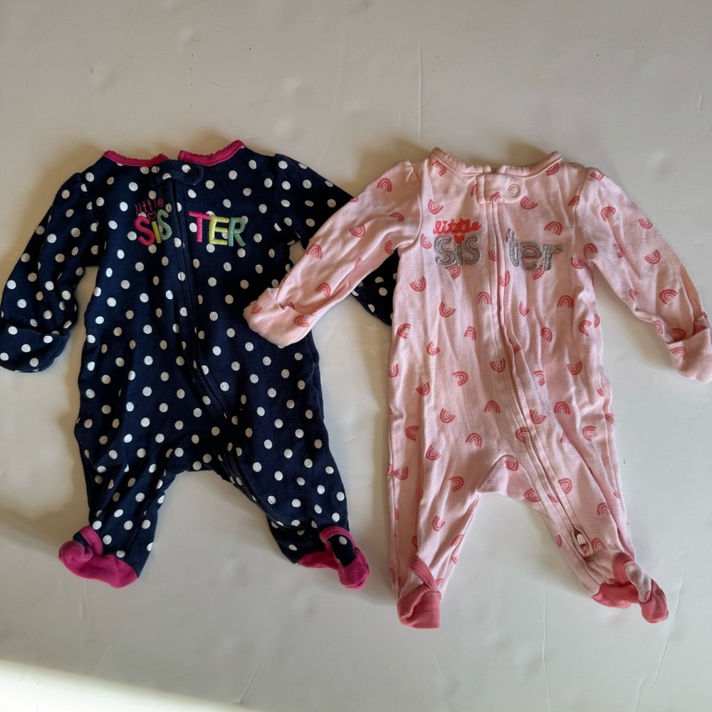 Just one you by Carter’s newborn girl footie pajamas